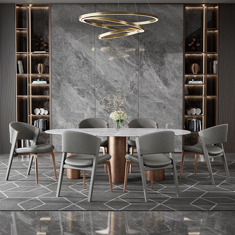 Contemporary Style Open Back Chair Dining Armless Metal Chairs for Kitchen Clearhalo 'Dining Chairs' 'Dining Tables & Seating' 'dining_chair' 'furn' 'furn_dining_chair' 'Furniture' 'furniture_dining_chair' 'Kitchen & Dining Furniture' 1200x1200_aec7be68-7ef5-4a9e-a42d-dde262ca132a