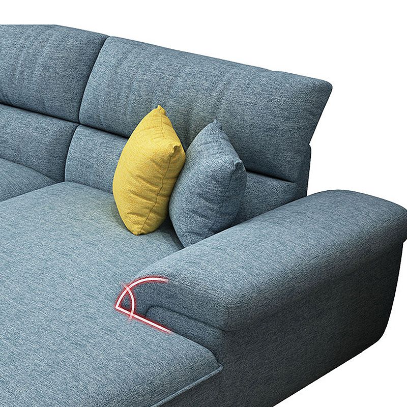 Modern Pillow Top Arm Sofa 37.4"H Removable Cushions Sectionals with 4 Pillows Clearhalo 'furn' 'furn_sectionals' 'Furniture' 'furniture_sectionals' 'kitchen' 'kitchen_sectionals' 'Living Room Furniture' 'Sectionals' 1200x1200_aec99be2-2760-4a43-99ee-595c446b5ec8