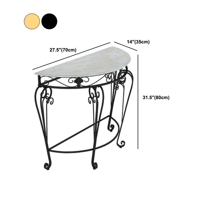 Sala 4 gambe Fucide legno in legno mezza luna resistente a graffi e console resistente alle macchie