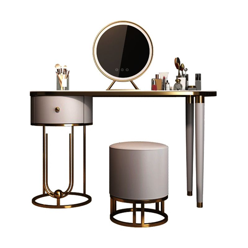 Table de vanité de maquillage de maquillage en ardoise glam