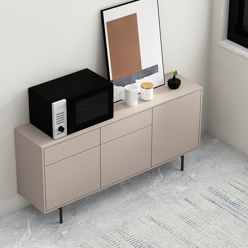 Wooden Rectangle Sideboard Modern Home Sideboard Cabinet with Drawers and Door Clearhalo 'buffet_sideboard' 'Buffets & Sideboards' 'furn' 'furn_buffet_sideboard' 'Furniture' 'Kitchen & Dining Furniture' 1200x1200_aecc0791-7887-446c-9bd9-3a4293e67f4f