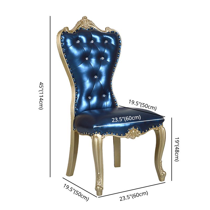 Victorian Style Dining Chair Parsons Dining Armless Chair for Home Use Clearhalo ' kitchen&dining_furn' 'Dining Chairs' 'Dining Tables & Seating' 'dining_chair' 'furn' 'furn_dining_chair' 'Furniture' 'furniture_dining_chair' 'Kitchen & Dining Furniture' 'kitchen' 1200x1200_aecf88e9-4b38-49f6-8f7c-a2ece06b1a2a