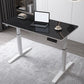 Modern Wooden Office Desk Rectangle Writing Desk with T-Shape Base for Home