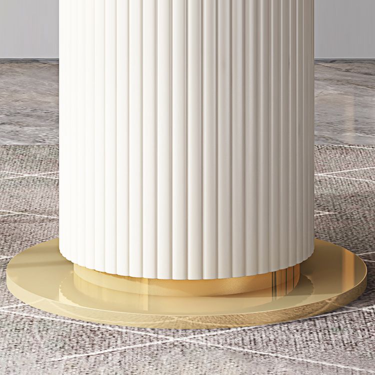 Glam 1/3/4/5/7/9 Pieces Round Dining Table Set with Sintered Stone Top Turntable Furniture Clearhalo 'Dining Room Sets' 'Dining Tables & Seating' 'dining_room_set' 'furn' 'furn_dining_room_set' 'Furniture' 'furniture_dining_room_set' 'Kitchen & Dining Furniture' 'kitchen&dining_furn' 'kitchen' 1200x1200_aed08c90-0fc0-4fb4-bb96-f5774873f4be