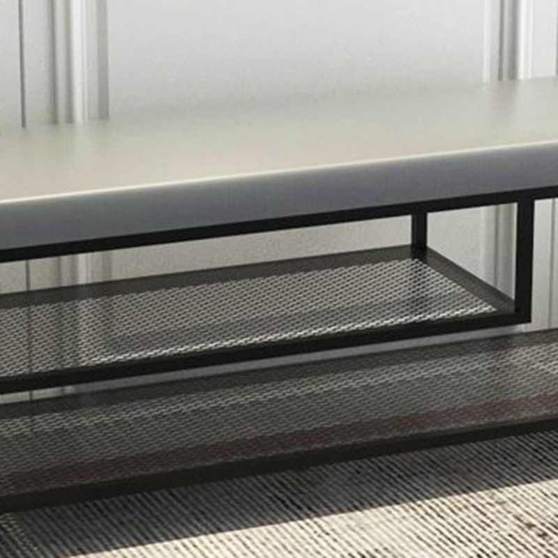 Banc de siège moderne mousse amortie de 17,72 pouces h avec rangement de chaussures