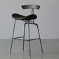 Black Iron Quilted Barstool 25.5" H Industrial Tall Stool with Contoured Seat Clearhalo 'Bar Furniture' 'Bar Stools' 'bar_stools' 'furn' 'furn_bar_stools' 'furniture_bar_stools' 'Kitchen & Dining Furniture' 'kitchen&dining_furn' 'kitchen' 'kitchen_furn' Furniture' 1200x1200_aed12043-217f-425b-87b1-7c96bc6ace23