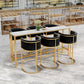 Milk Tea Shop Armed Stool Glam Matte Finish Velvet Bar Stool Clearhalo 'Bar Furniture' 'Bar Stools' 'bar_stools' 'furn' 'furn_bar_stools' 'Furniture' 'furniture_bar_stools' 'Kitchen & Dining Furniture' 1200x1200_aed13c4a-b0cb-4bea-9540-08c9a8c5c0db