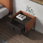 Mesa de acento de madera de falsa mesita de noche moderna con piernas con piernas