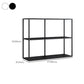 Modern Metal Open Storage Bookcase Black / White Bookshelf with Shelves