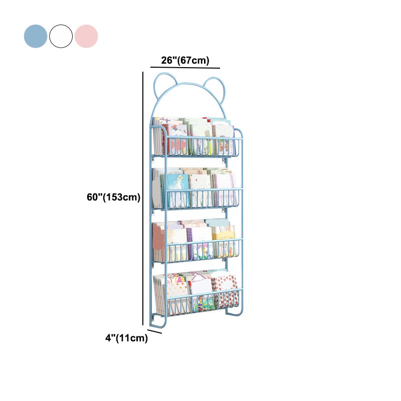 Closed Back Bookshelf Wall Mounted Scandinavian Style Bookcase for Office Study Room Clearhalo 'Bookcases' 'furn' 'furn_bookcases' 'Furniture' 'furniture_bookcases' 'kitchen' 'kitchen_bookcases' 'Living Room Furniture' 'Office Furniture' 1200x1200_aed5b665-a5db-484e-8057-e5492d27d637