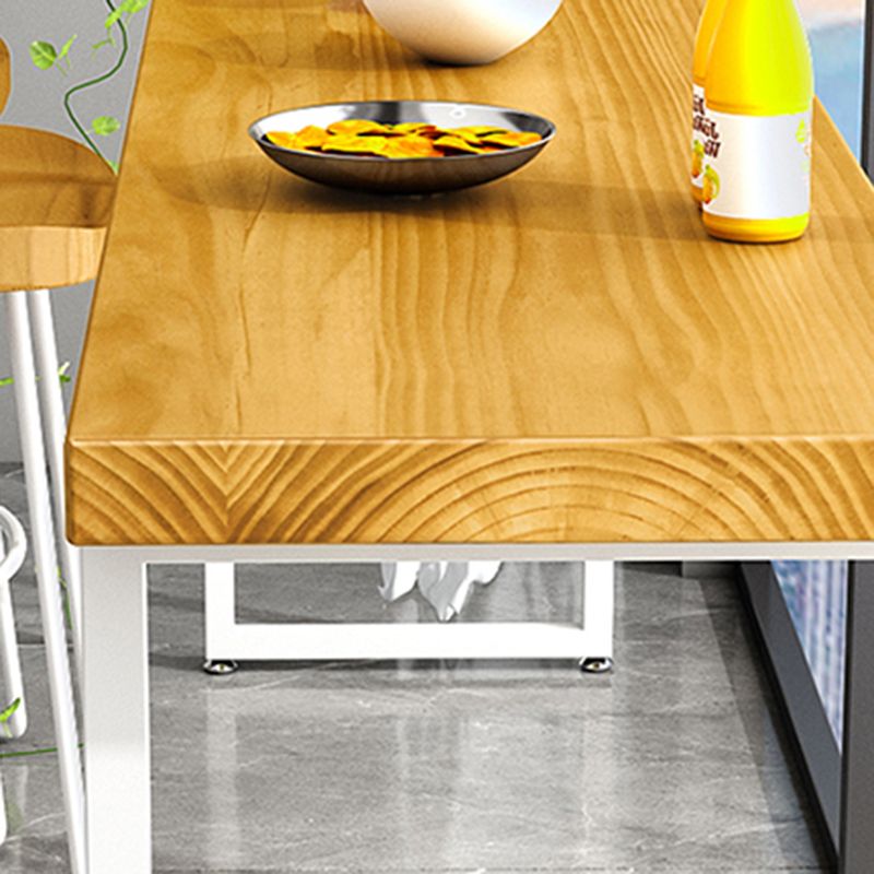 Pine Wood Bar Dining Table Modern Rectangle Bar Table with Sled Pedestal for Dining Room Clearhalo 'Bar Furniture' 'Bar Tables' 'bar_tables' 'furn' 'furn_bar_tables' 'Furniture' 'furniture_bar_tables' 'Kitchen & Dining Furniture' 1200x1200_aed9b185-55d3-4310-9240-5f6b5a1b1aed
