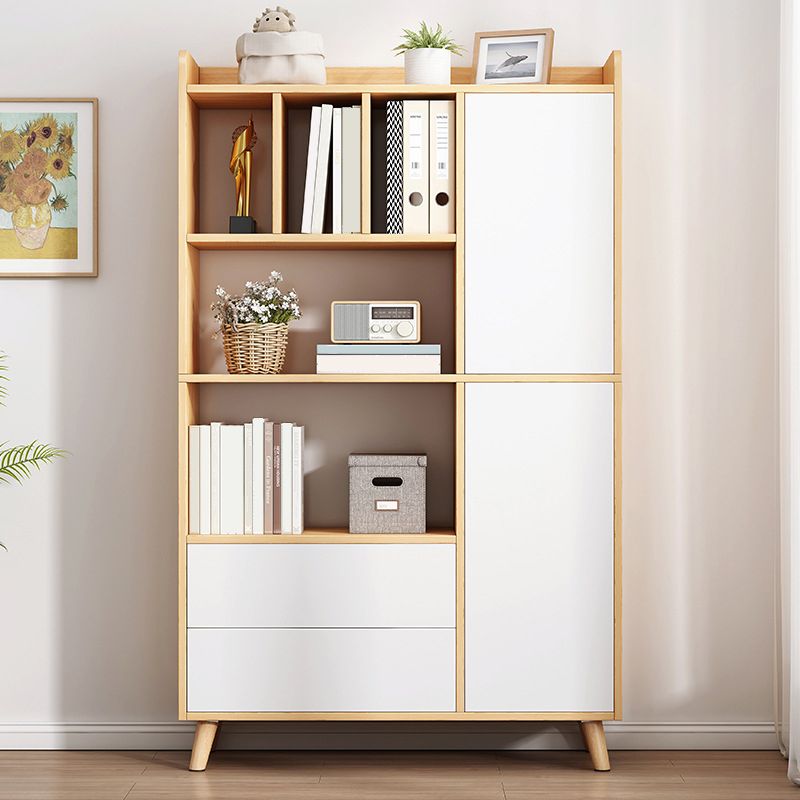 Finitura opaca di libreria standard moderna 11,81 "W -shelf in legno ingegnerizzato per soggiorno