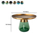 16.5"/20.4" Tall Glass Pedestal Metal Round Tray Top Coffee Table Clearhalo 'Coffee & Accent Tables' 'Coffee Tables' 'coffee_tables' 'furn' 'furn_coffee_tables' 'Furniture' 'Living Room Furniture' 1200x1200_aed9f62f-e6c6-4c6f-9a6a-b8985fd49189