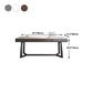 Home Industrial Rectangular Writing Desk Office Desk con patas de metal