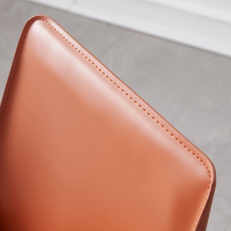 Contemporary Style Chairs Kitchen Armless Side Chair with Metal Legs Clearhalo 'Dining Chairs' 'Dining Tables & Seating' 'dining_chair' 'furn' 'furn_dining_chair' 'Furniture' 'furniture_dining_chair' 'Kitchen & Dining Furniture' 1200x1200_aedc6d6e-bed3-495a-a3c2-be0fa45c72ec