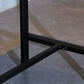 Mesa de bar con caballete rectangular para interiores industriales en metal y madera