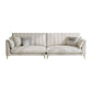 Modern Style Solid Wood Base Namib & White Leather Rectangular Sofa Clearhalo 'furn' 'furn_sofas' 'Furniture' 'furniture_sofas' 'kitchen' 'kitchen_sofas' 'Living Room Furniture' 'Sofa' 'sofas' 1200x1200_aedd05f1-ac80-4a2b-af7e-2995996c2df9