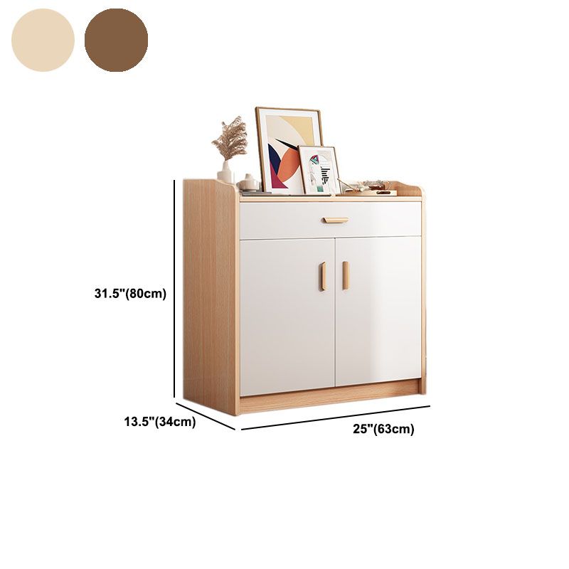 Eigentijdse borst verticale houten combo dressoir met lade