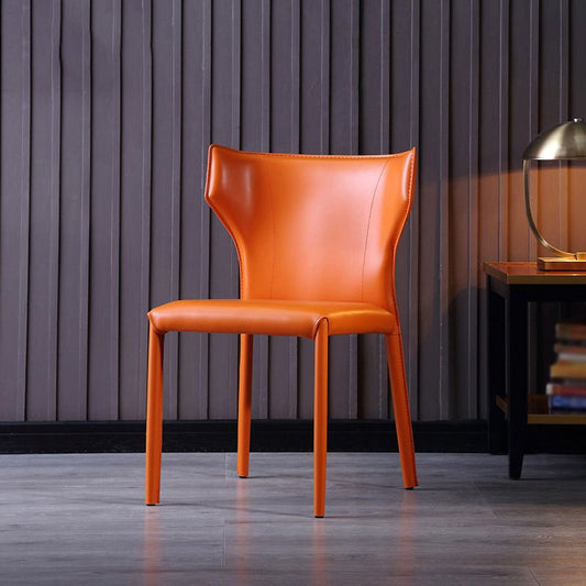 Sedia da pranzo a Wingback Matte Finitura Designer Designer Stile Meeting Side Sedia