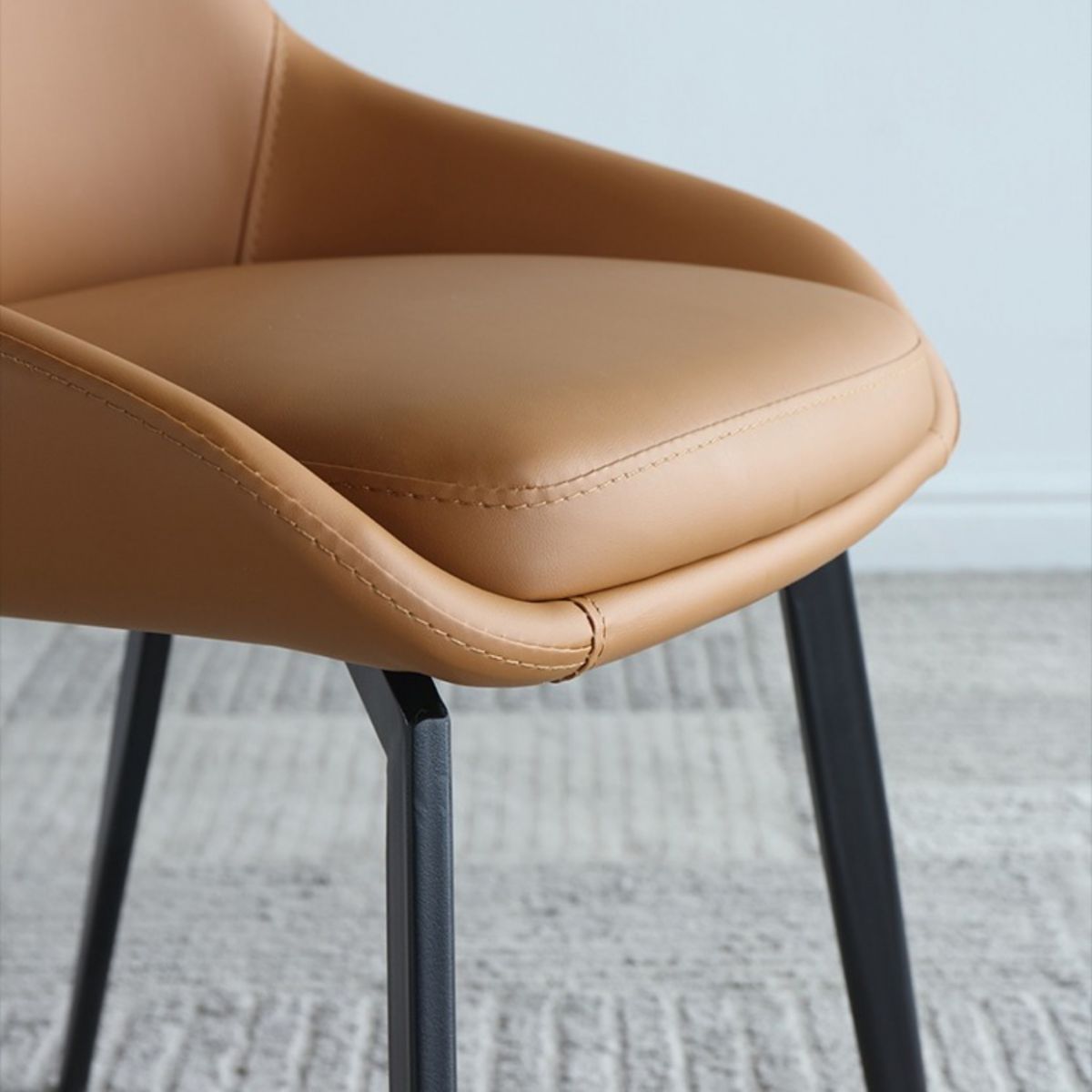 Scandinavian Solid Back Dining Chairs Leather Dining Arm Chairs Clearhalo ' kitchen&dining_furn' 'Dining Chairs' 'Dining Tables & Seating' 'dining_chair' 'furn' 'furn_dining_chair' 'Furniture' 'furniture_dining_chair' 'Kitchen & Dining Furniture' 'kitchen' 1200x1200_aedde0bf-6ff7-408a-8f1b-e62fdcf03612