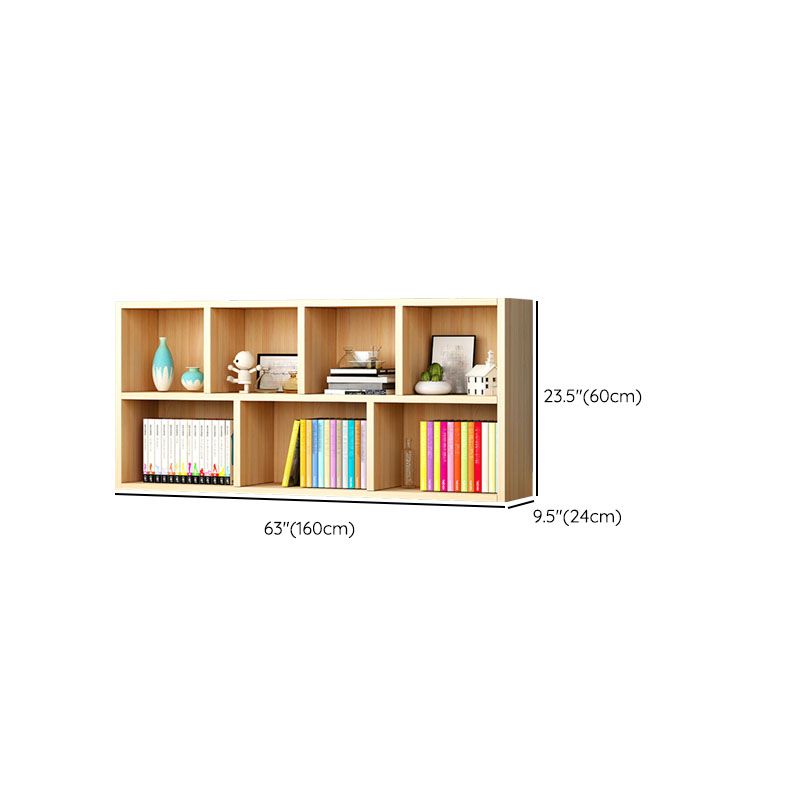 Closed Back Standard Bookshelf Wooden Contemporary Bookcase with Shelves Clearhalo 'Bookcases' 'furn' 'furn_bookcases' 'Furniture' 'Office Furniture' 1200x1200_aee05731-ff70-4a9e-84be-6199cd16bba0