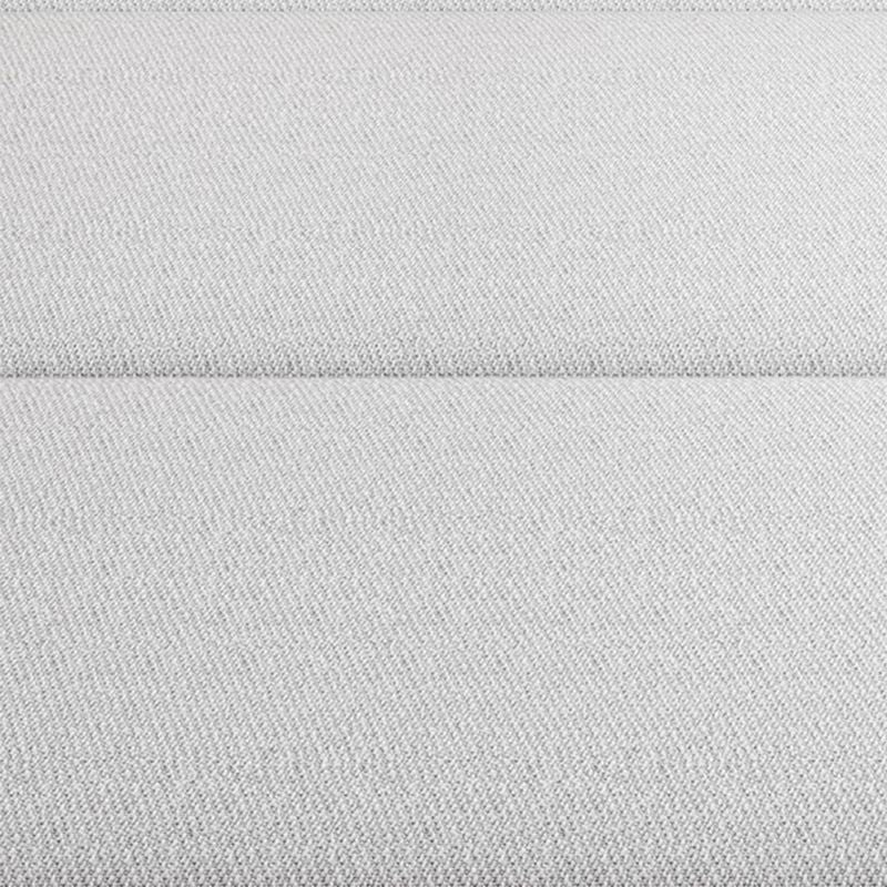 Microfiber Contemporary Sofa Convertible Grey Sofa Bed with Square Arm