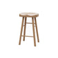 Juego de mesa de pub rectangular industrial, mesa de mostrador de madera de 1/5 piezas con taburetes sin respaldo