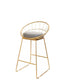 Glam Style Upholstered Counter Stool Armless Bar Stool with Footrest Clearhalo 'Bar Furniture' 'Bar Stools' 'bar_stools' 'furn' 'furn_bar_stools' 'Furniture' 'Kitchen & Dining Furniture' 1200x1200_aee2ba17-1263-4f70-b366-db47e83543bf