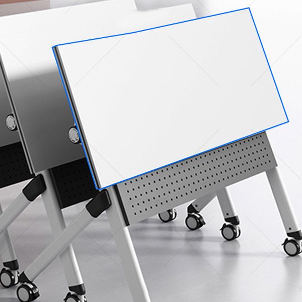 Contemporary Office Desk with Wheels White Manufactured Wood Rectangular Desk Clearhalo 'furn' 'furn_office_desk' 'Furniture' 'Office Desks' 'Office Furniture' 'office_desk' 1200x1200_aee4ddd1-4440-4c37-8632-3f25d9acb911