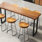Industrial Style Bar Table Set 1/4/7 Pieces Rectangle Solid Wood Counter Table Set Clearhalo 'Bar Furniture' 'furn' 'furn_home_bar_bar_sets' 'Furniture' 'Home Bars & Bar Sets' 'home_bar_bar_sets' 'Kitchen & Dining Furniture' 1200x1200_aee4fd3c-29dc-4829-9a18-194d7962fd35