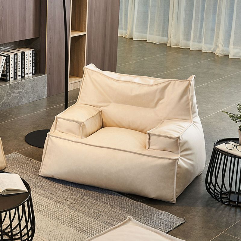 Faux Leather Arm Chair 39.3"L x 35.4" W x 25.5" H Arms Included Chair for Bedroom Clearhalo 'Accent Chairs' 'accent_chairs' 'Chairs & Seating' 'furn' 'furn_accent_chairs' 'Furniture' 'furniture_accent_chairs' 'Living Room Furniture' 1200x1200_aee5c560-71d7-4285-ad87-2f8507160bbc