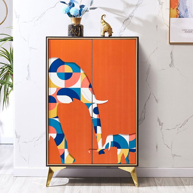 Tavolo da buffet in legno tavola laterale in stile moderno con armadi e cassetti