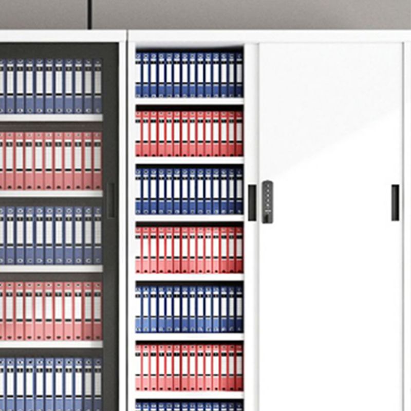 Classeur contemporain Bloc de couleur Blocage en métal avec étagères de rangement