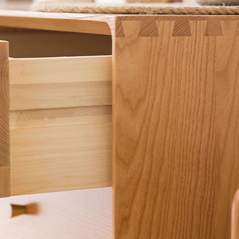 Modern Rectangle Cabinet Knobs Wood Side Cabinet with Drawer Clearhalo 'Cabinets & Chests' 'cabinets_chests' 'furn' 'furn_cabinets_chests' 'Furniture' 'Living Room Furniture' 1200x1200_aee8e5d2-b7fe-4911-8605-ef8851963e23