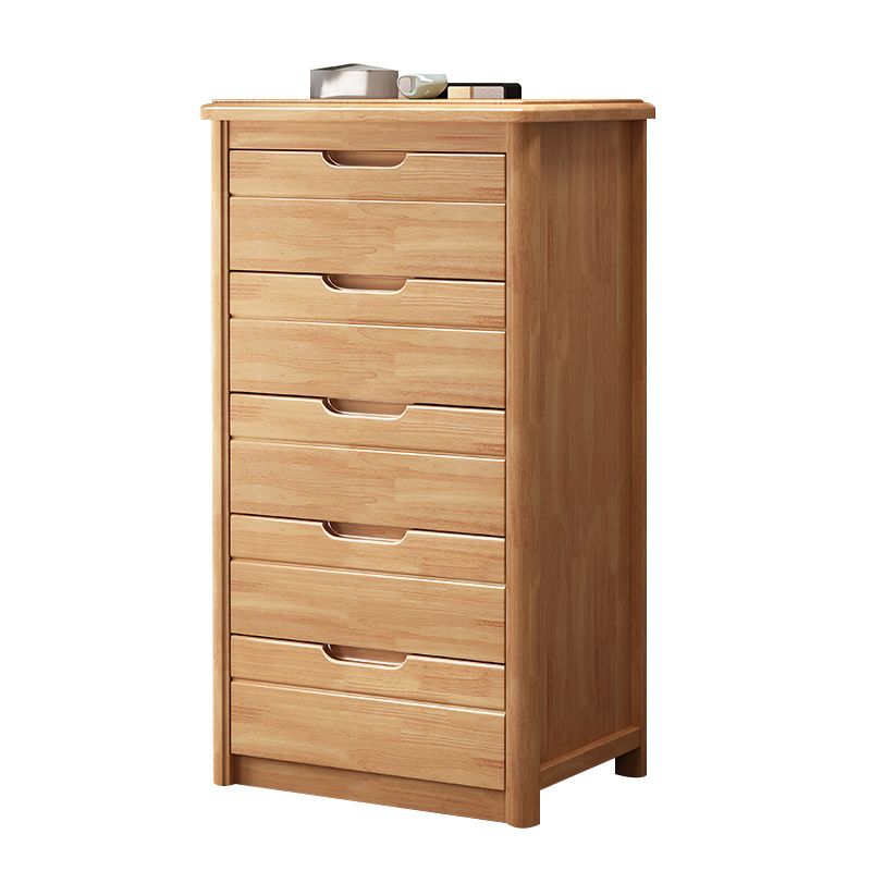 Walnut Modern y Contemporáneo Acento de acento Pecho cuadrado con cajón