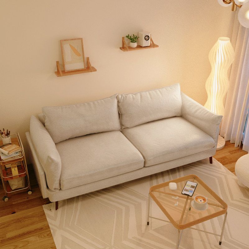 Contemporary Sewn Pillow Back Sofa with Pillow Top Arm for Apartment Clearhalo 'furn' 'furn_sofas' 'Furniture' 'furniture_sofas' 'kitchen' 'kitchen_sofas' 'Living Room Furniture' 'Sofa' 'sofas' 1200x1200_aee9d14b-8f7c-44d9-a469-67952b83ca7d