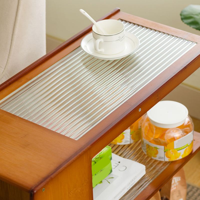 TABELLA RECTANGULARE TABELLA 27.6 "W X 11.8" D X 23.6 "H TABELLA LATURA MODERNISTA IN BEGNO