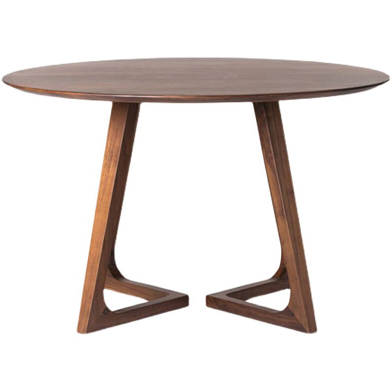 Modern Solid Wood Dining Room Collection Double Pedestal Dining Table in Walnut Clearhalo 'Dining Tables & Seating' 'Dining Tables' 'dining_table' 'furn' 'furn_dining_table' 'Furniture' 'Kitchen & Dining Furniture' 1200x1200_aeeb666e-a62e-4330-9a58-da930966cbca