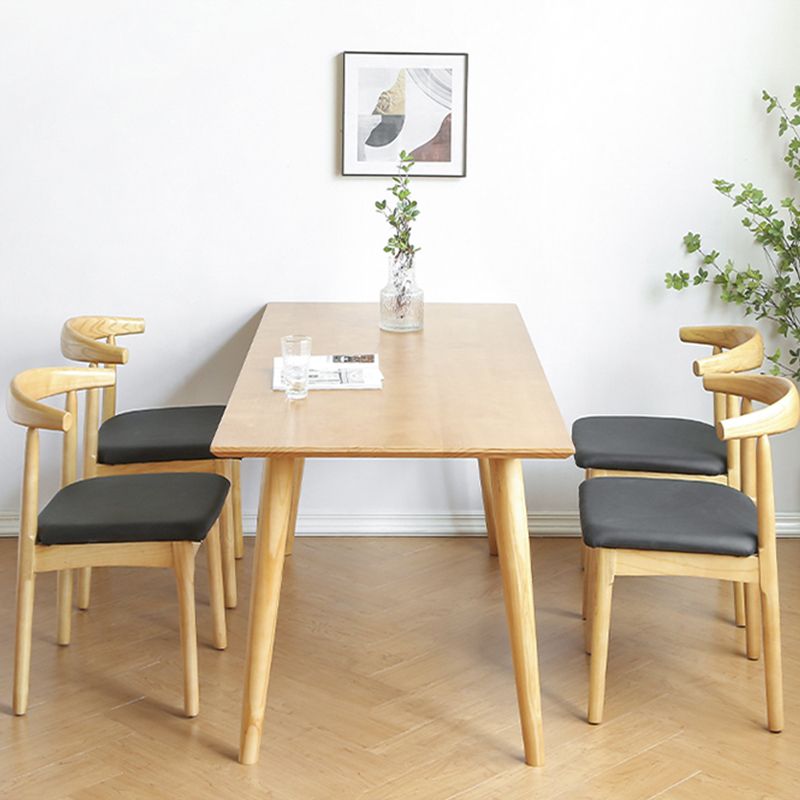 Modern Pine Wood Dining Set 1/2/3/5/7 stukken Natural Finish Dinette Set