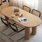 Moderner massiver Holz Office Desk Oval Task Schreibtisch mit 4-Legs für Zuhause