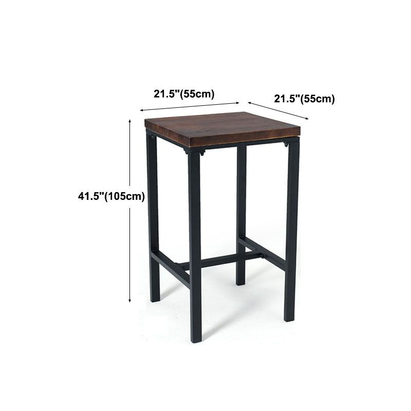 Industrial Style Rectangle Top Counter Table Pine Top 42-inch Height Table Clearhalo 'Bar Furniture' 'Bar Tables' 'bar_tables' 'furn' 'furn_bar_tables' 'Furniture' 'furniture_bar_tables' 'Kitchen & Dining Furniture' 'kitchen&dining_furn' 'kitchen' 1200x1200_aef08170-efc8-4df1-816b-2f97e83c3374