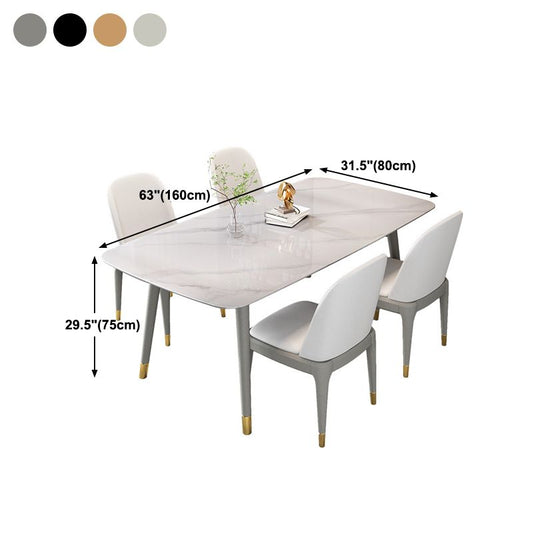 Rectangle Stone Dining Table Traditional Luxury Wood Tripod Base Dining Table Clearhalo 'Dining Tables & Seating' 'Dining Tables' 'dining_table' 'furn' 'furn_dining_table' 'Furniture' 'furniture_dining_table' 'Kitchen & Dining Furniture' 'kitchen' 'kitchen_dining_table' 1200x1200_aef151c8-2d51-4e3f-9db3-79ba31663e8f
