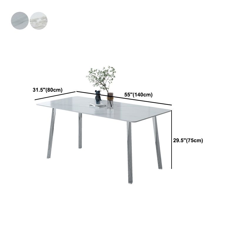 Sintered Stone Dining Table Modern Rectangle Dining Table with Acrylic Base for Home Use Clearhalo ' dining_table' 'Dining Tables & Seating' 'Dining Tables' 'furn' 'furn_dining_table' 'Furniture' 'furniture_dining_table' 'Kitchen & Dining Furniture' 'kitchen&dining_furn' 'kitchen' 'kitchen_dining_table' 1200x1200_aef2834c-41f7-4079-916a-a63c9c8be807