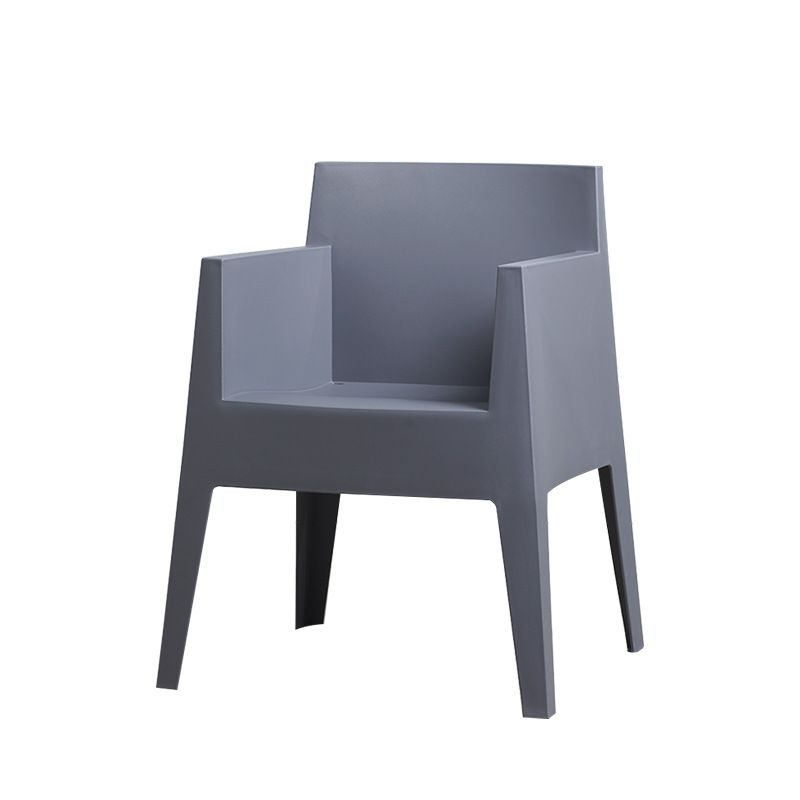 Contemporary Style Dining Chairs Arm Dining Chairs with Plastic Legs for Kitchen Clearhalo 'Dining Chairs' 'Dining Tables & Seating' 'dining_chair' 'furn' 'furn_dining_chair' 'Furniture' 'Kitchen & Dining Furniture' 1200x1200_aef2edb4-1431-4fb0-9d67-34133754573b