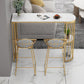 Modern Storage Stone Counter Height Table Double Pedestal Pub Height Dining Table Clearhalo 'Bar Furniture' 'Bar Tables' 'bar_tables' 'furn' 'furn_bar_tables' 'Furniture' 'furniture_bar_tables' 'Kitchen & Dining Furniture' 1200x1200_aef43359-f1cc-49d0-a048-7321bed3e056