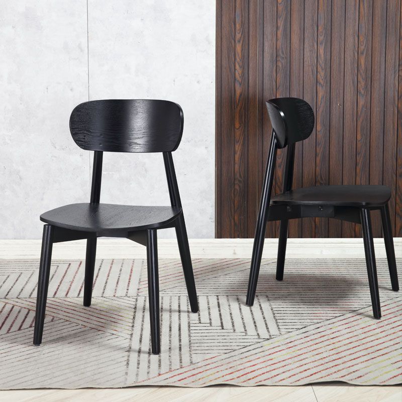 Contemporary Style Wood Dining Chairs Open Back Dining Side Chair (Set of 2) Clearhalo ' kitchen&dining_furn' 'Dining Chairs' 'Dining Tables & Seating' 'dining_chair' 'furn' 'furn_dining_chair' 'Furniture' 'furniture_dining_chair' 'Kitchen & Dining Furniture' 'kitchen' 1200x1200_aef6841d-de06-4a2c-b5c4-2c7a8f669735