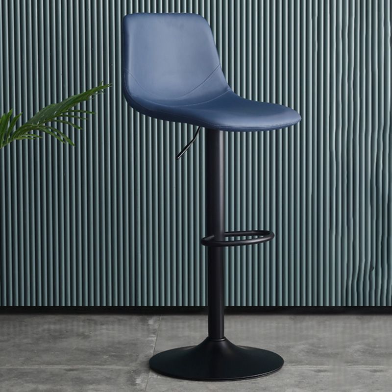 Adjustable Swivel Modern Bar Stool PU Upholstery Footrest Backrest Indoor Stool Clearhalo 'Bar Furniture' 'Bar Stools' 'bar_stools' 'furn' 'furn_bar_stools' 'furniture_bar_stools' 'Kitchen & Dining Furniture' 'kitchen&dining_furn' 'kitchen' 'kitchen_furn' Furniture' 1200x1200_aef72400-29c8-46b7-9f4e-9b674f4ad429