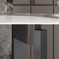 Modern Dining Sintered Stone Table Rectangle Table with Metal Legs for Home