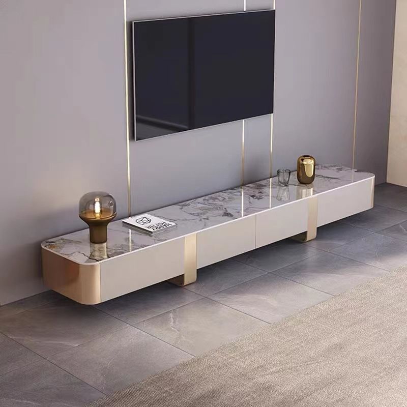 Contemporary TV Console Stone Enclosed Storage TV Stand Console with Drawers Clearhalo 'furn' 'furn_tv_stands_entertainment_centers' 'Furniture' 'Living Room Furniture' 'TV Stands & Entertainment Centers' 'TV Stands & Media Storage Furniture' 'tv_stands_entertainment_centers' 1200x1200_aef7c847-0997-4d7f-9349-a4a7ec1773d4
