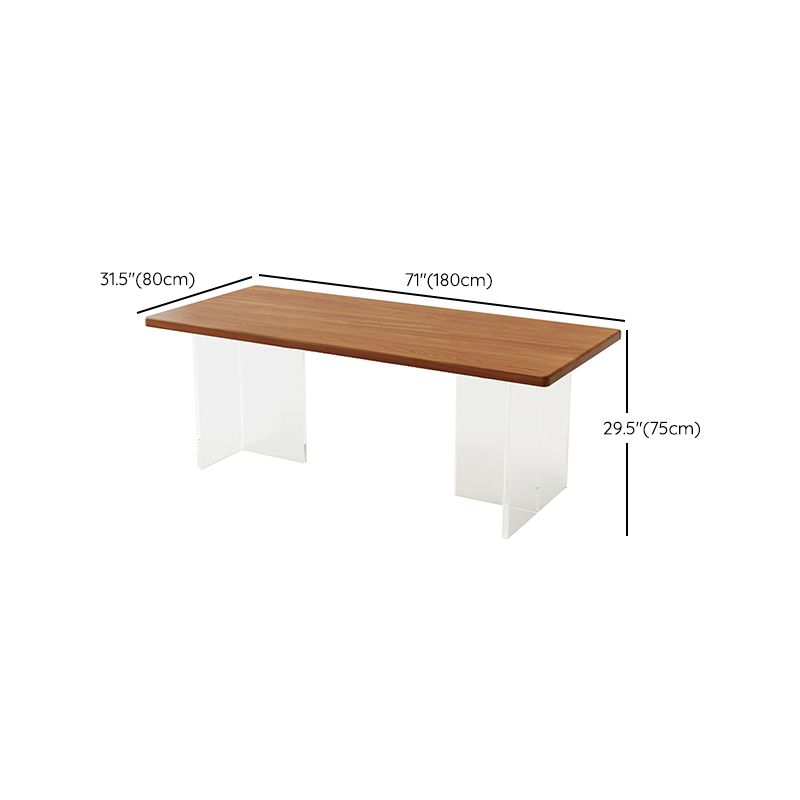 モダンソリッドウッド家具1/2/4/5 PCS標準高さのダイニングルームテーブルセットセット